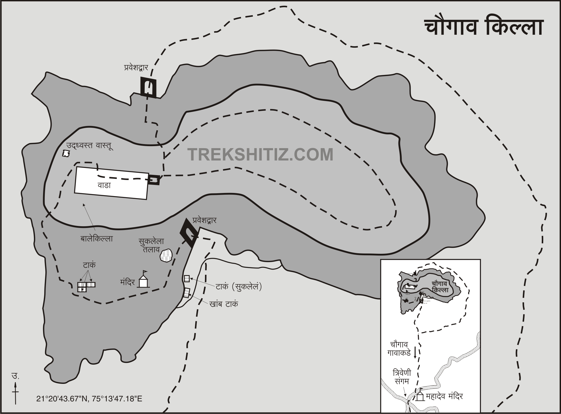Chaugaon Fort Map